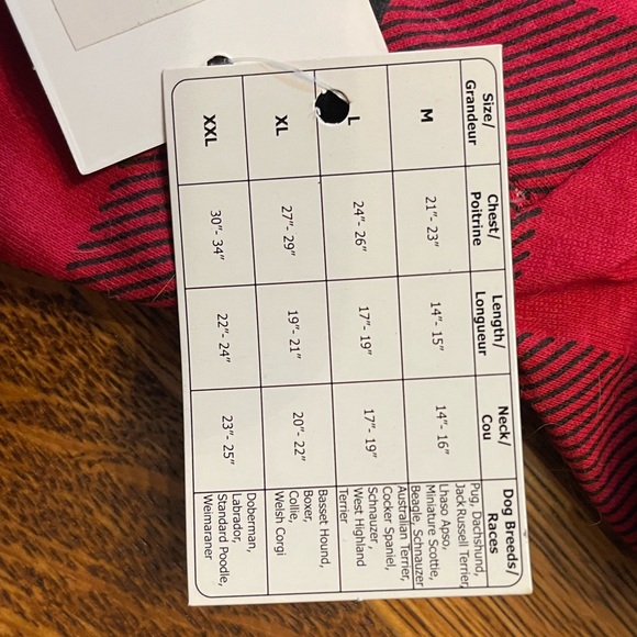 Bailey & Bella Dog Short Ted Black Plaid Moose Motif Size Medium - Picture 5 of 5